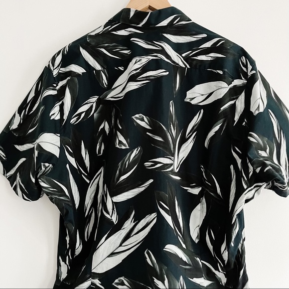 Ted Baker Men’s T For Tall Slim Short Sleeved Dress Shirt Tropical Floral Print - Picture 10 of 13